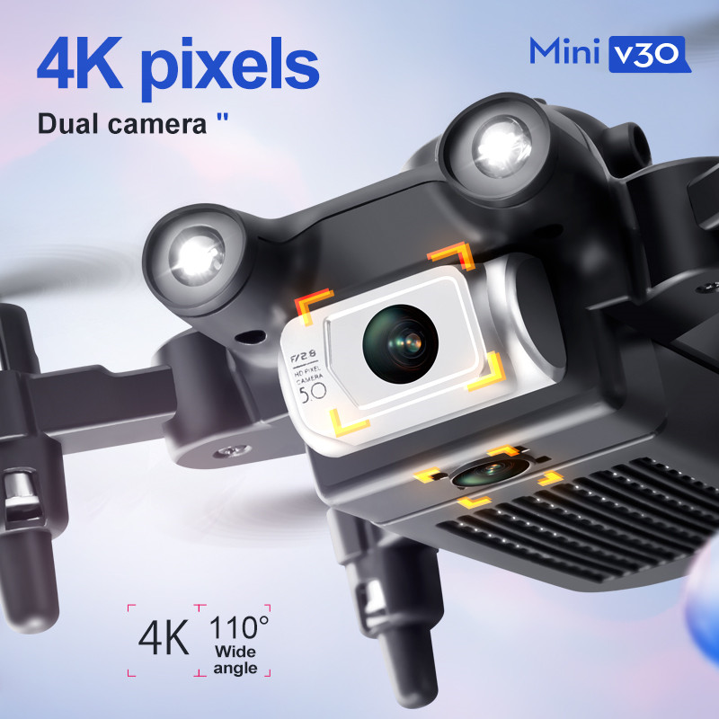 Mini V30 WiFi FPV Drone With 4 - Drone Cinematic ulasan dan harga