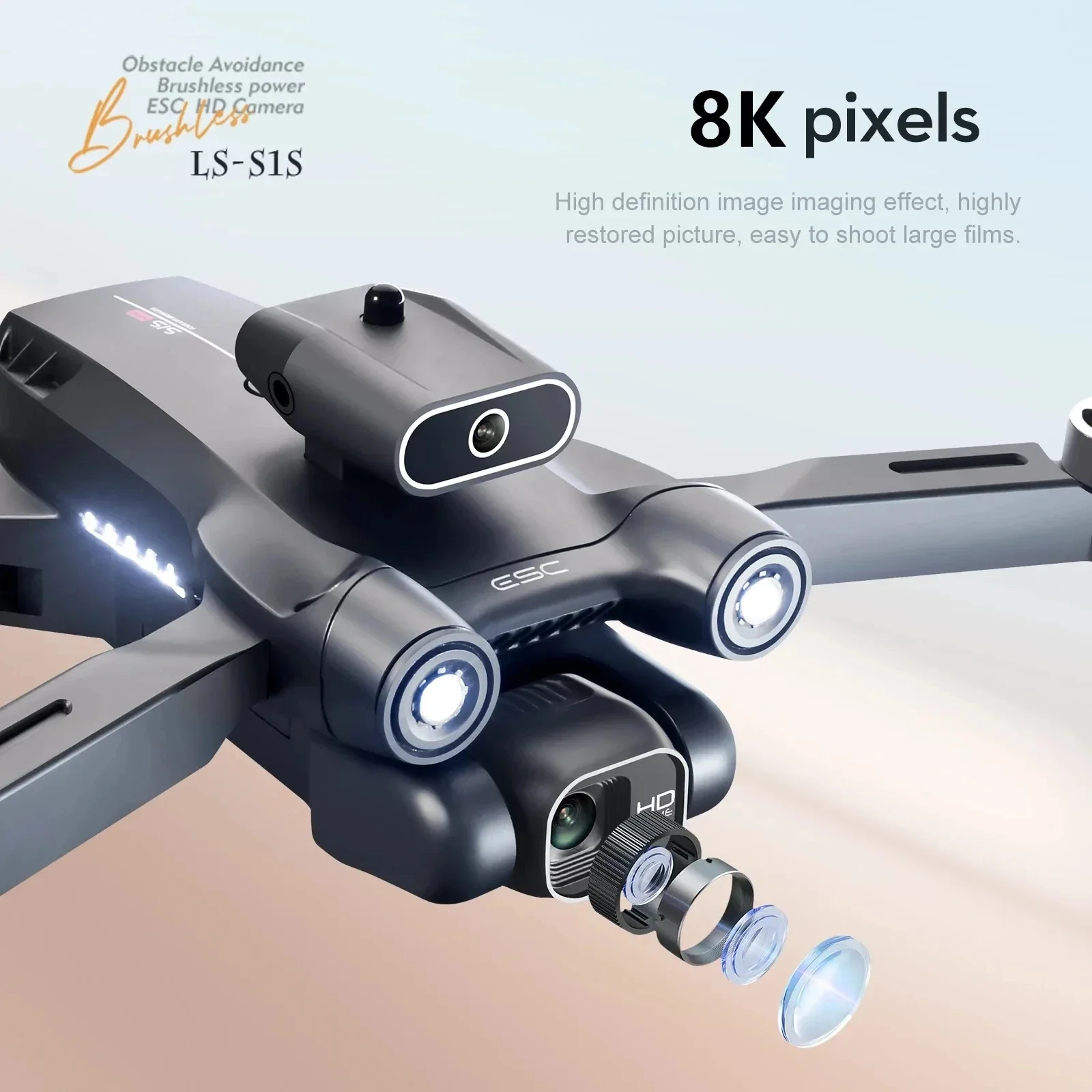 New S1S 5G GPS Drone Camera 8K - Drone Cinematic ulasan dan harga