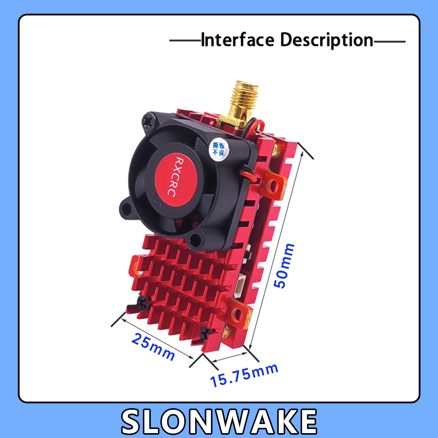 SLONWAKE 5.8G 2W VTX FPV 1800T - Drone Cinematic ulasan dan harga