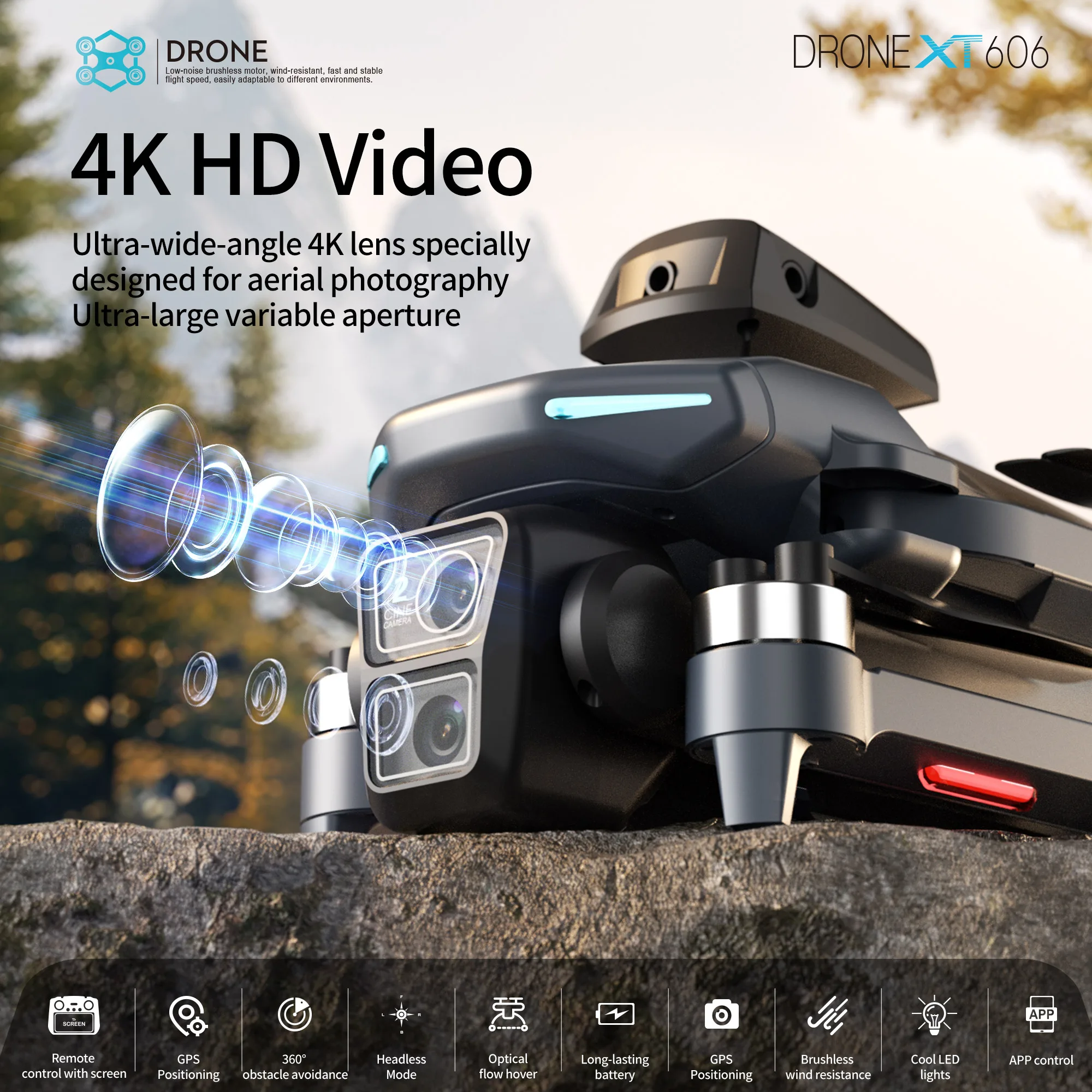 Lenovo XT606 MAX GPS Drone 4k  - Drone Surveying ulasan dan harga