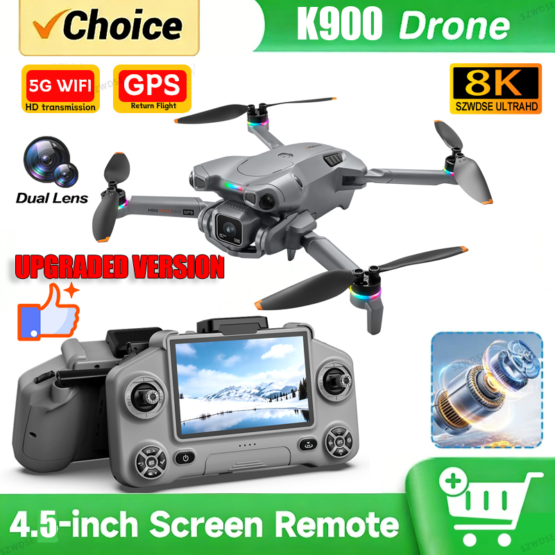 New K900 MAX GPS Drone with 4K - Drone Surveying ulasan dan harga