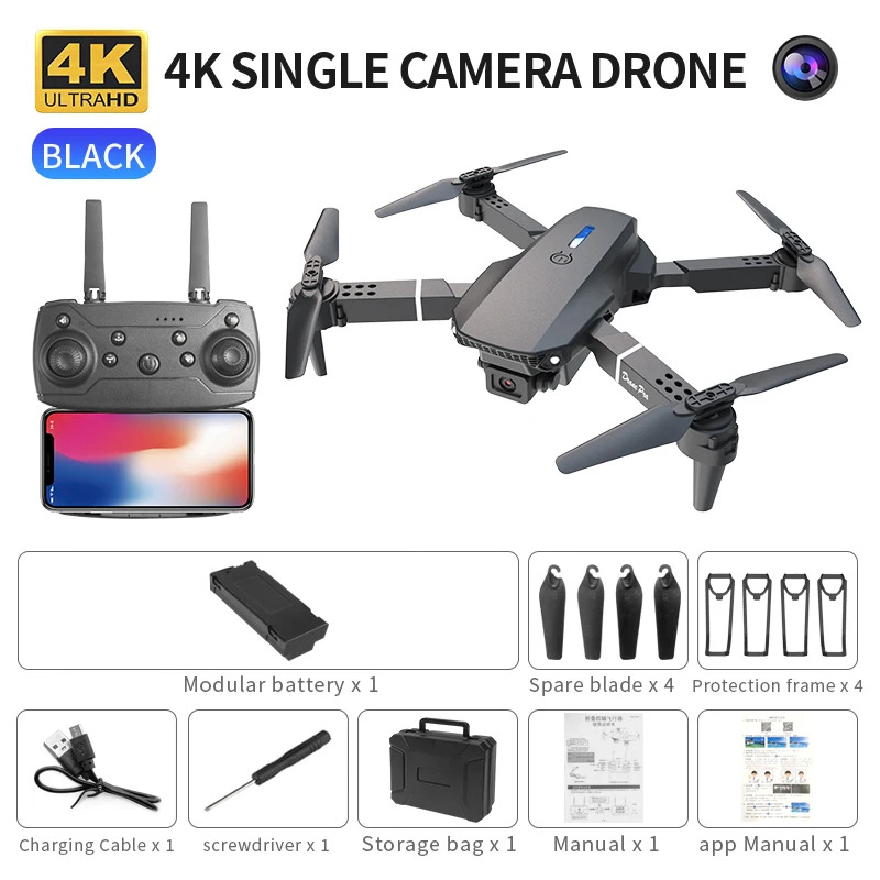 E88 ProIntelligent Folding Dro - Drone Cinematic ulasan dan harga