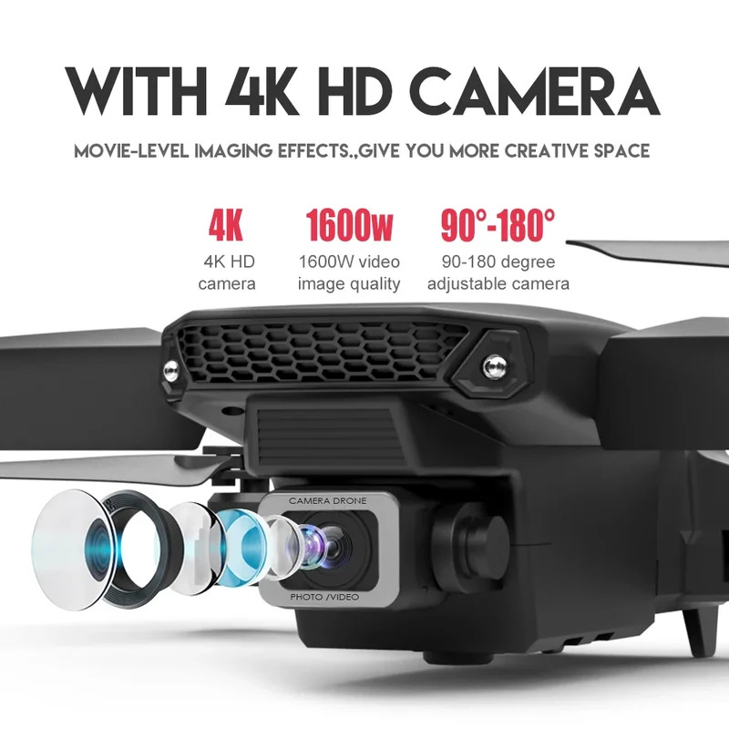 E88 ProIntelligent Folding Dro - Drone Cinematic ulasan dan harga