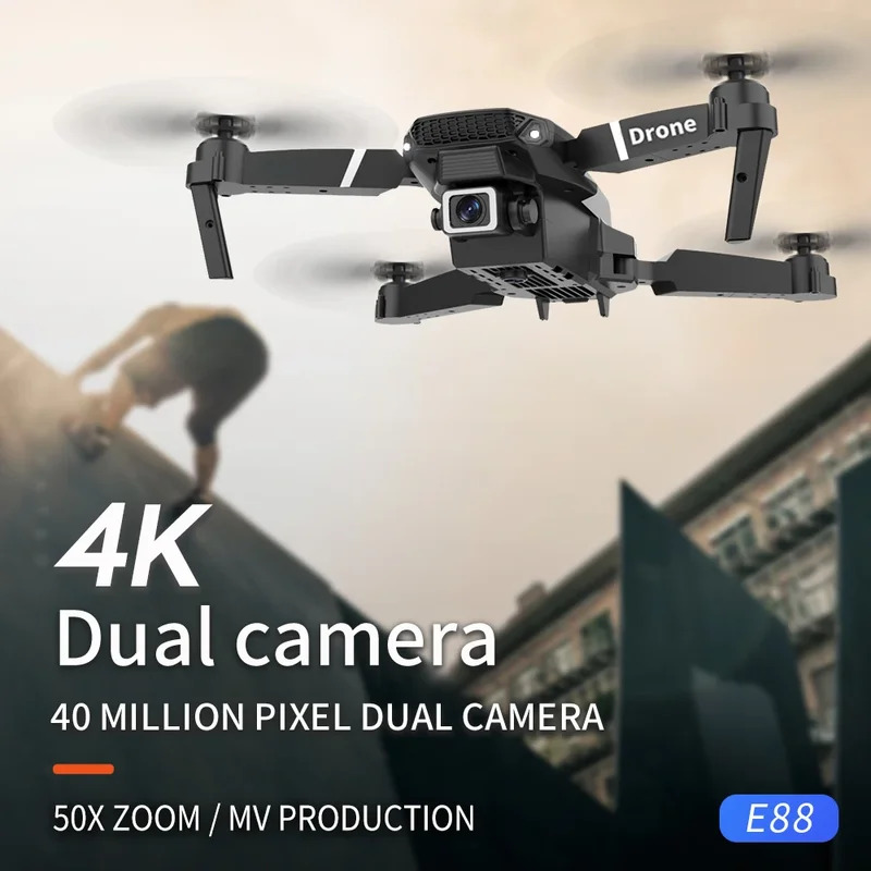 E88 ProIntelligent Folding Dro - Drone Cinematic ulasan dan harga