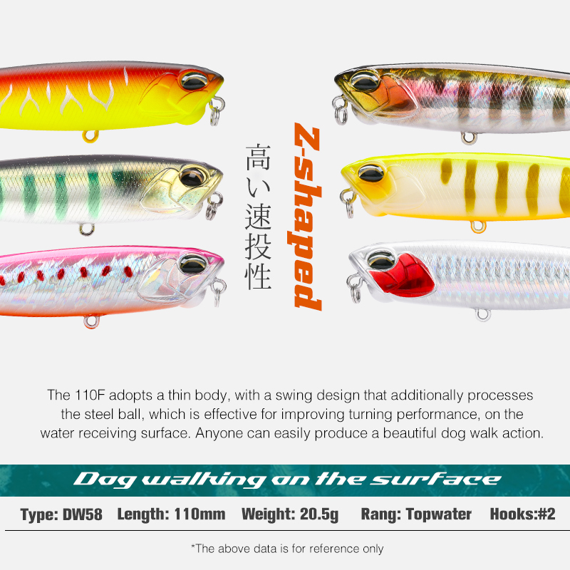 TSURINOYA 110mm 20.5g Topwater - Eachine Drone E58 ulasan dan harga