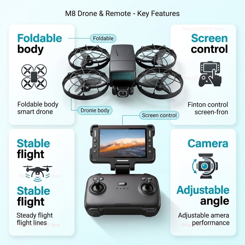 New Drones M8 GPS 8K Professio - Drone Surveying ulasan dan harga