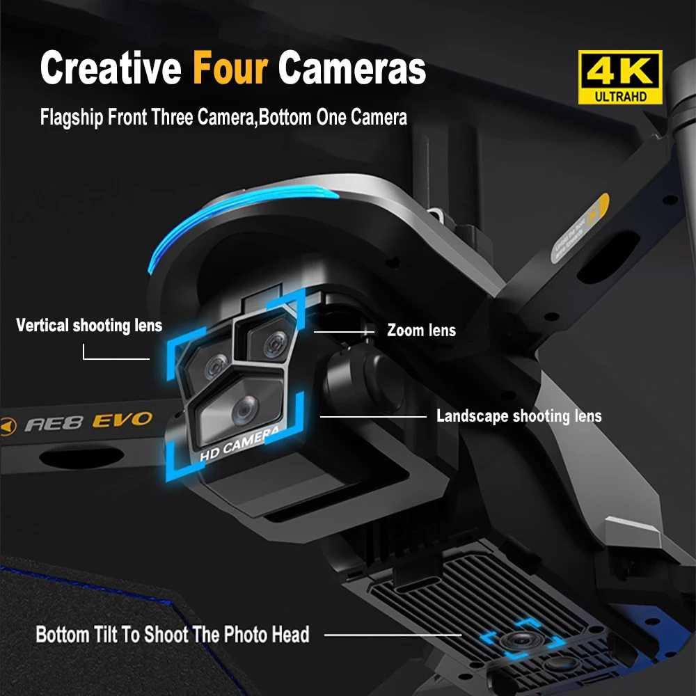 AE8 EVO Drone GPS 8K Professio - Drone Surveying ulasan dan harga